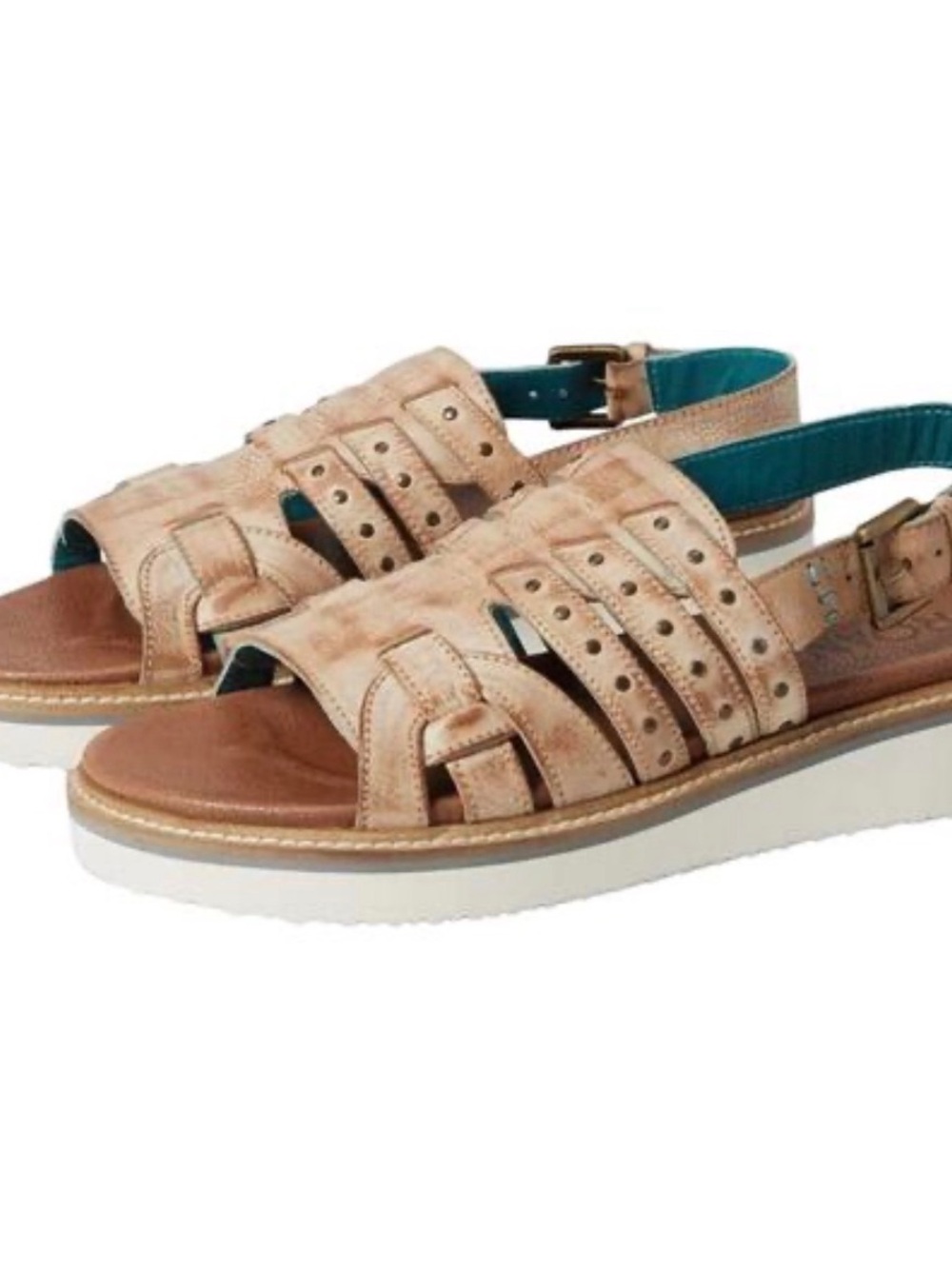 Bed Stu ROAN Women’s crest Slingback Sandals size 7.5